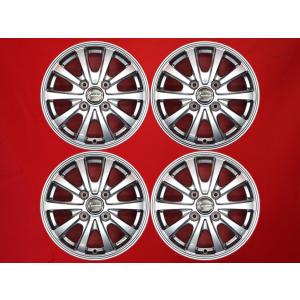 LVF ホイール 4本 13インチ 4J-13 PCD100 4穴 +43 ハブ67 軽四 NBOX