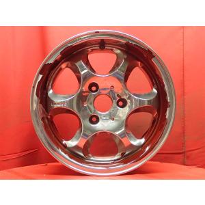 メーカー不明 6スポークタイプ 中古ホイール 4本 3.5/4J 15インチ