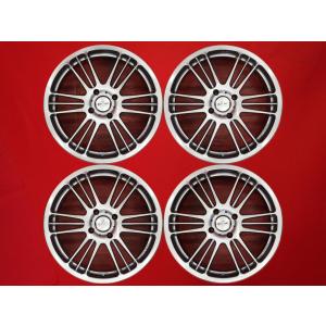 aw 190 中古ホイール 4本 5.5J 18インチ PCD100 4穴 +50 ハブ73 N-BOX 