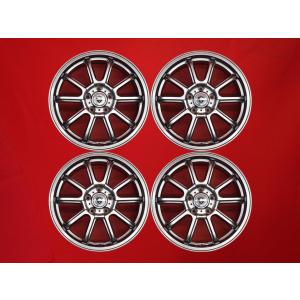ESTROSA 5W スポーク 中古ホイール 4本 7J 17インチ PCD114.3 5穴 +38 ハブ73 プリウス60系 ヴォクシー/ノア90系 セレナC28 等へ aa17