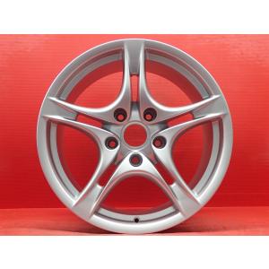 PORSCHE ポルシェ987 ボクスター ケイマン 純正ホイール 17インチ 4本 6.5J/8J5HPCD130+55/+40　(MHZ117) PORSCHE ポルシェ ボクスター 987系 純正 5Wスポーク 中古ホイール 4本