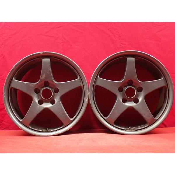 ジャンク 2本組 中古ホイール WORK ワーク ROZEST ローゼスト SS-01 7J 17イ...