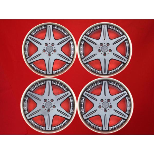 後塗り品 WORK ワーク LS406 PR 中古ホイール 4本 8.5/9.5J 20インチ PC...