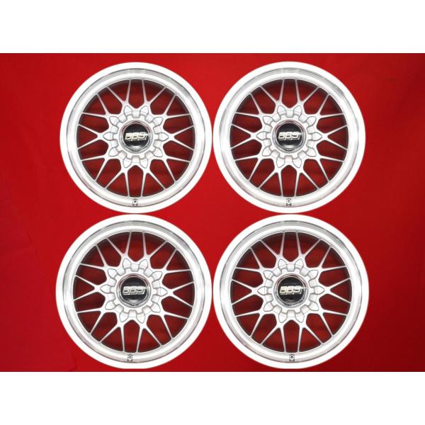 鍛造 軽量 BBS RGII 中古ホイール 4本 8/9J 17インチ PCD114.3 5穴 +3...