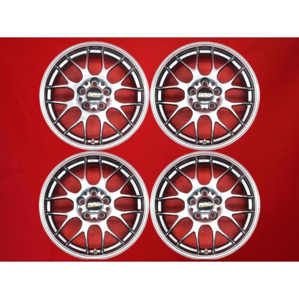 鍛造 軽量 BBS RG-R RG717H 中古ホイール 4本 7.5J 17インチ PCD108 ...