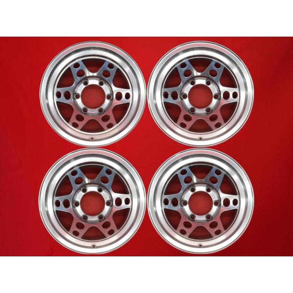 絶版 希少 サイズ Zona RV-1 中古ホイール 4本 8J 15インチ PCD139.7 6穴...