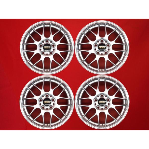 鍛造 軽量 BBS RG-R RG719 中古ホイール 4本 8J 17インチ PCD120 5穴 ...