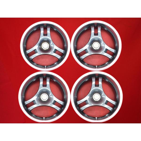 絶版 希少 スーパーアドバン レーシング SA3R 中古ホイール 4本 8/9J 17インチ PCD...
