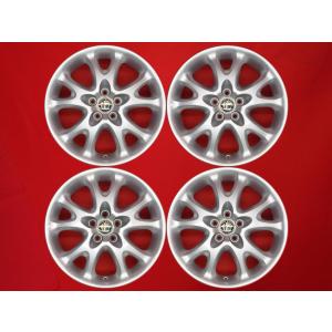 激安 4本セット】アルファロメオ 156 純正 丸穴 アルミホイール 中古品 