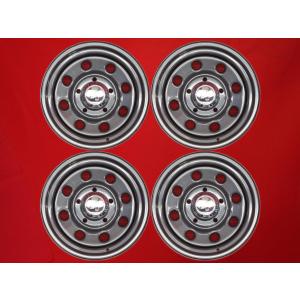 TT4 スチール (ライン無) ホイール 4本 6J-15 PCD139.7 5穴 ±0 ハブ110