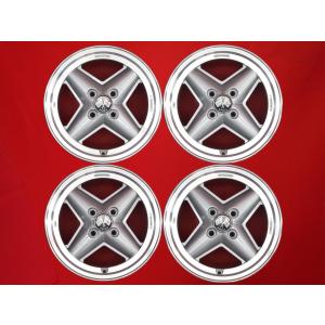 REVOLUTION レボリューション 4 SPOKE 中古ホイール 4本 6J 14インチ PCD100 4穴 +32 ハブ63 ルノー トゥインゴ ロードスター 等へ aa14