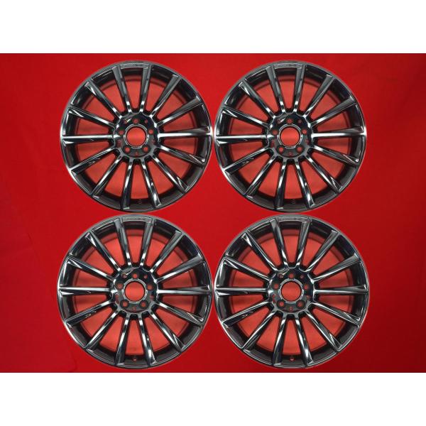 再塗装 美品 黒 ベンツ Cクラス W205 純正 AMG 中古ホイール 4本 7.5J/8.5J ...