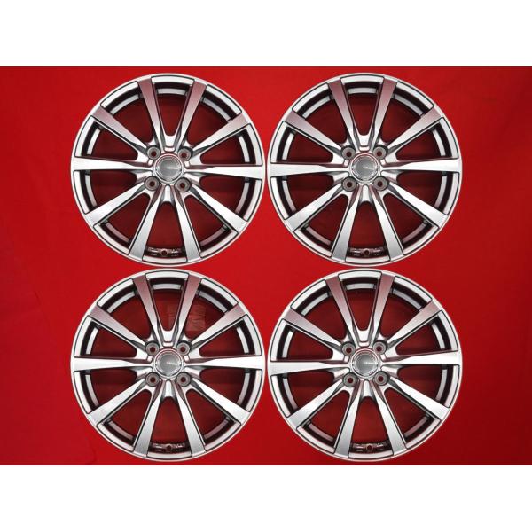 GRASS ZX 中古ホイール 4本 5.5J 16インチ PCD100 4穴 +42 ハブ67 ラ...