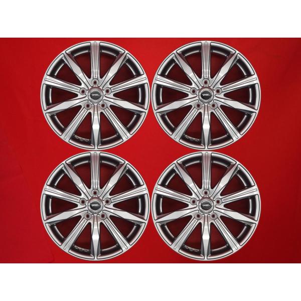 TOPRUN KR10 中古ホイール 4本 7J 17インチ PCD114.3 5穴 +53 ハブ7...