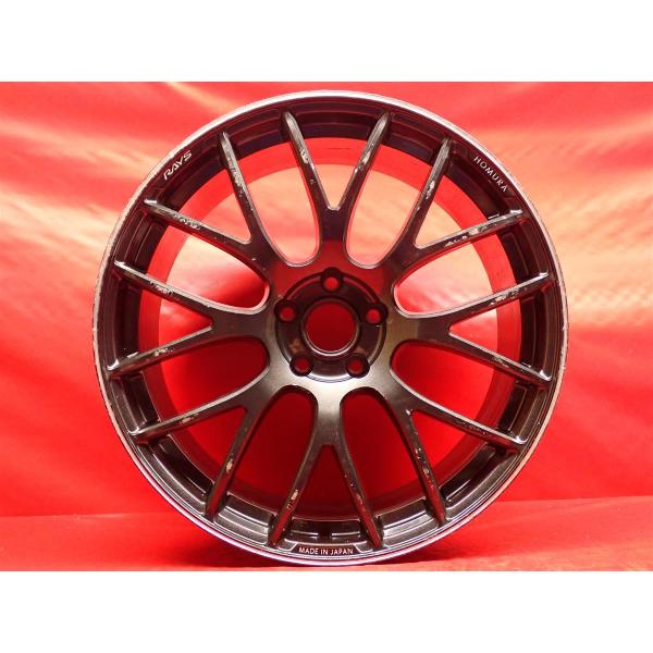 単品 中古ホイール 1本 RAYS レイズ HOMURA ホムラ 2×8 GTS 9.5J 20イン...