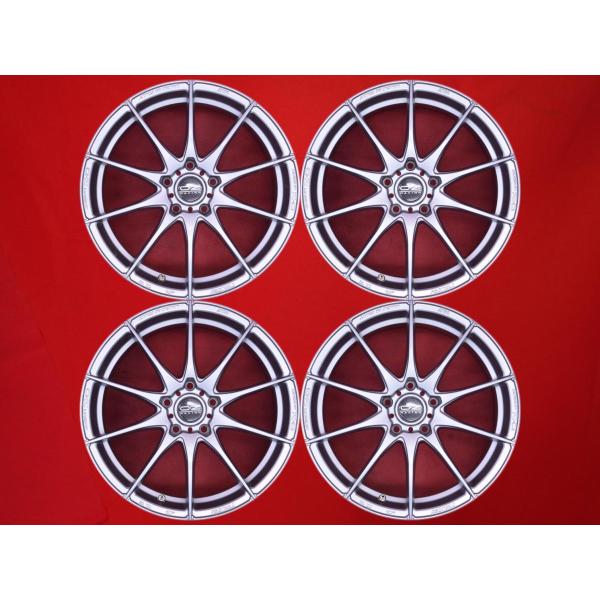軽量 1本9.5kg OZ FORMULA HLT 中古品 アルミホイール 4本 7.5J 18イン...
