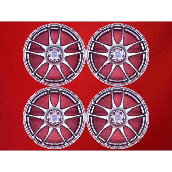 WORK エモーション CR kiwami 極 中古品 アルミホイール 4本 7.5J 18インチ ...