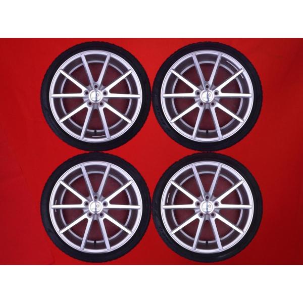 タイヤ付き中古ホイール 4本セット QCW QC1122 20x9J PCD120 5穴 +45 ハ...