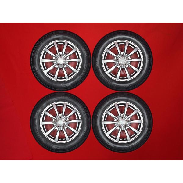 タイヤ付 4本 GRASS ZX 6J 15インチ PCD100 5穴 +43 ハブ径Φ67 ダンロ...