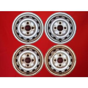 希少品 4本セット】日産 スカイライン R30 純正 スチール 鉄ホイール