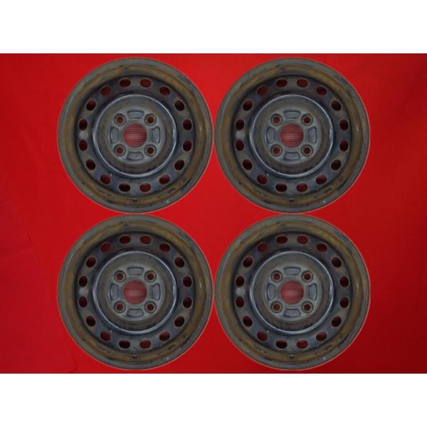 【激安 4本セット】マツダ AZワゴン キャロル スピアーノ 純正 スチール 鉄ホイール 中古品 1...