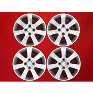 三菱アイ15インチ 5スポークホイールセット 激安 中古 4本セット】 5スポークタイプ 三菱・i用 社外 アルミ