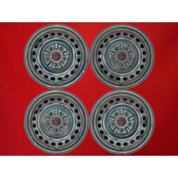 【激安 中古 4本セット】 トヨタ 純正 スチールホイール 鉄ホイール 鉄チン 15インチ 6JJ ...