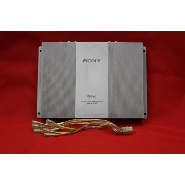 ★SONY XM-2540S ソニー 2chパワーアンプ ミニサイズ 薄型 25W×4/60W×2 ...