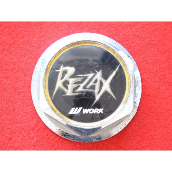 1枚 REZAX WORK 社外 中古 ホイール センターキャップ センターカバー エンブレム オー...