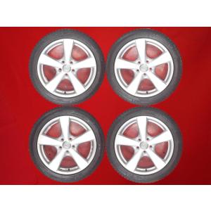 【DUNLOP WM01 205/55R16】スタッドレス【Weds G.Mach 社外 16インチ 6.5J5HPCD114.3+47】バリ溝 アクセラ等 (VTP184) クレジットカード QR決済可能 DUNLOP（ダンロップ） 中古タイヤ スタッドレスタイヤ ホイールセット