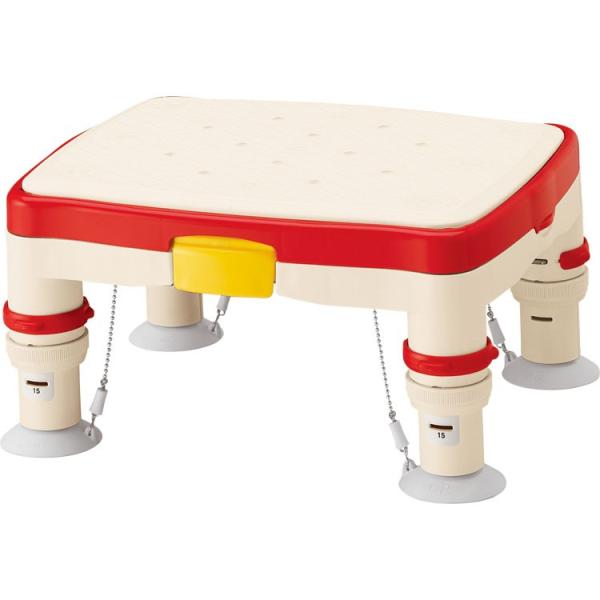 安寿　高さ調節付浴槽台R“かるぴったん”標準　ソフトクッションタイプ 536-482　レッド