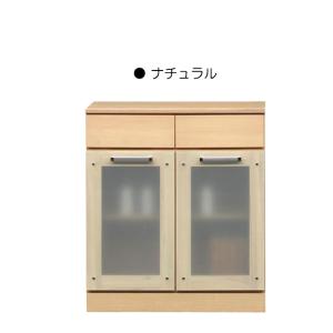 国産 食器棚 キャビネット サイドボード 幅74cm 完成品 日本製 リビング収納 83cm 木製 ナチュラル｜taiho-kagu