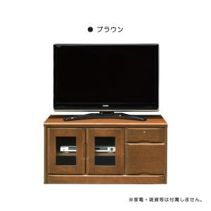 ローボード テレビ台 天然木 パイン材 鍵付き 引き出し収納 完成品
