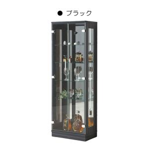 幅50cm コレクションケース ショーケース ロータイプ 高さ145cm 完成品 木製シート貼り コレクションボード ブラック｜taiho-kagu