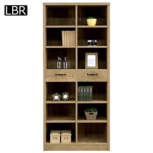 本棚 書棚 オープンラック 完成品 幅82cm ブックシェルフ 木製 レトロ