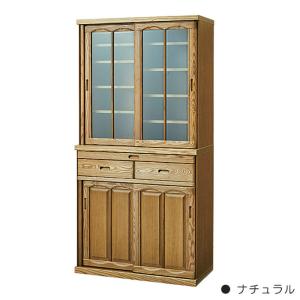 天然木　食器棚 カウンター 山水 120サイドNA(ｶｳﾝﾀｰ 5Y)NA): 食器棚・キッチン
