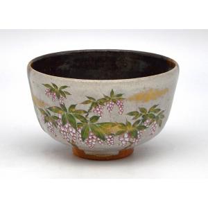 京焼・抹茶茶碗・未使用品 茶道具 抹茶茶碗 乾山写 秋草、京焼 鈴木一点作、桐共箱 新品。 : 佐藤