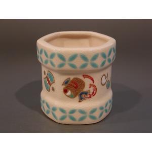 茶道具・茶器 香合 色絵 小槌（こづち）、京焼 高野 昭阿弥作、共箱