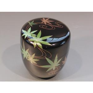 筑紫筑良作　山中塗　竹型竹林　大棗 茶道具 筑紫築良作 山中塗 竹型竹林 大棗 茶道具