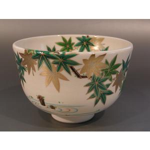 茶道具 中棗 和紙貼 六瓢蒔絵、 加賀蒔絵師 岡本 康光（ おかもと