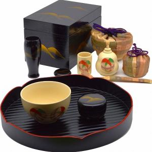 ◆茶箱セット 塗り箱 揃い仕覆 京焼茶器 独楽彫茶筅筒・棗・香合 茶道具◆ 茶箱用三点セット 塗物 塗り物 茶箱用 三点セット 瓢 黒塗り又は