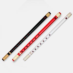 大岡紫山 篠笛 お囃子用 お祭り用 6穴・7穴 5本調子 赤塗 丸山 黒