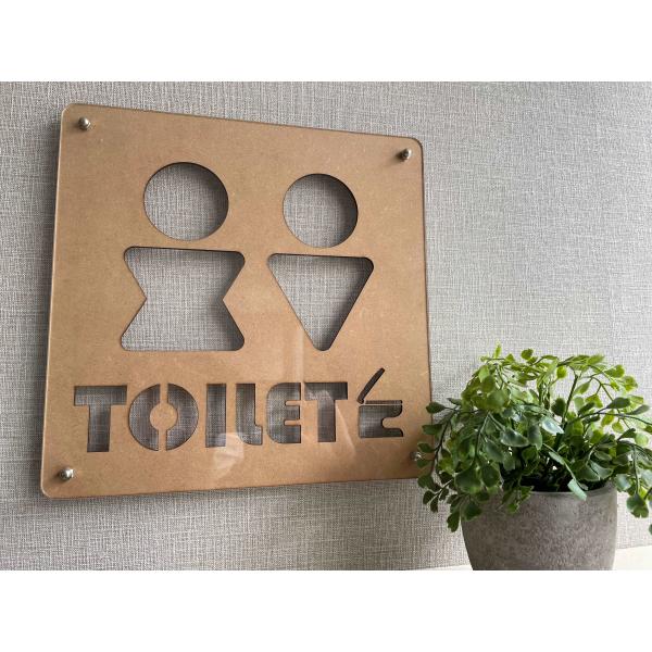 トイレプレート　トイレ表札　トイレ案内　トイレ看板　ルームプレート　壁付け　