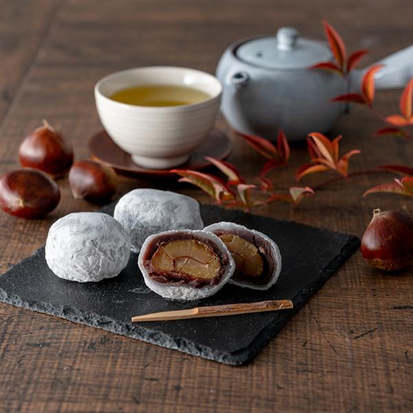 新杵堂 まるごと渋皮栗大福6個入 6個 【送料無料】