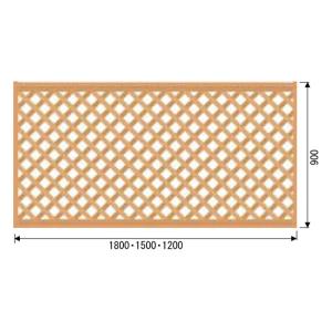 ラティス ユニットＡ-I型（角柱用）1500オーク幅1500×高さ900mm