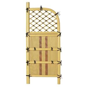 高耐候AS系 曲げ玉袖垣 ソフトグリーンW600xH1800mm四万円以上購入例外地域有り