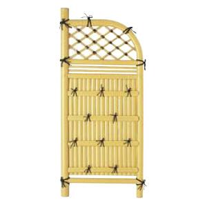 高耐候AS系 曲げ玉袖垣（割竹張付け）イエローW1200xH1800ｍｍ四万円以上購入例外地域有り