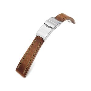 20mm MiLTAT 時計ベルト クラシック ボニー メッシュバンド ポリッシュ