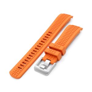 22mm StrapXPro SX1A 時計ベルト バルカナイズド ラバー オレンジ