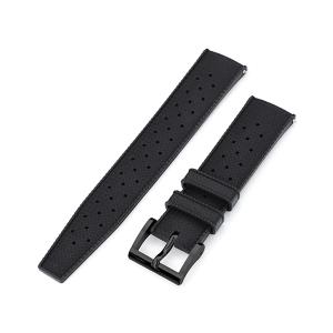 タイコノート　MILTAT 20mm ストレートエンド　新品未使用 20mm MiLTAT 時計ベルト FKMラバー ブラック ワッフル